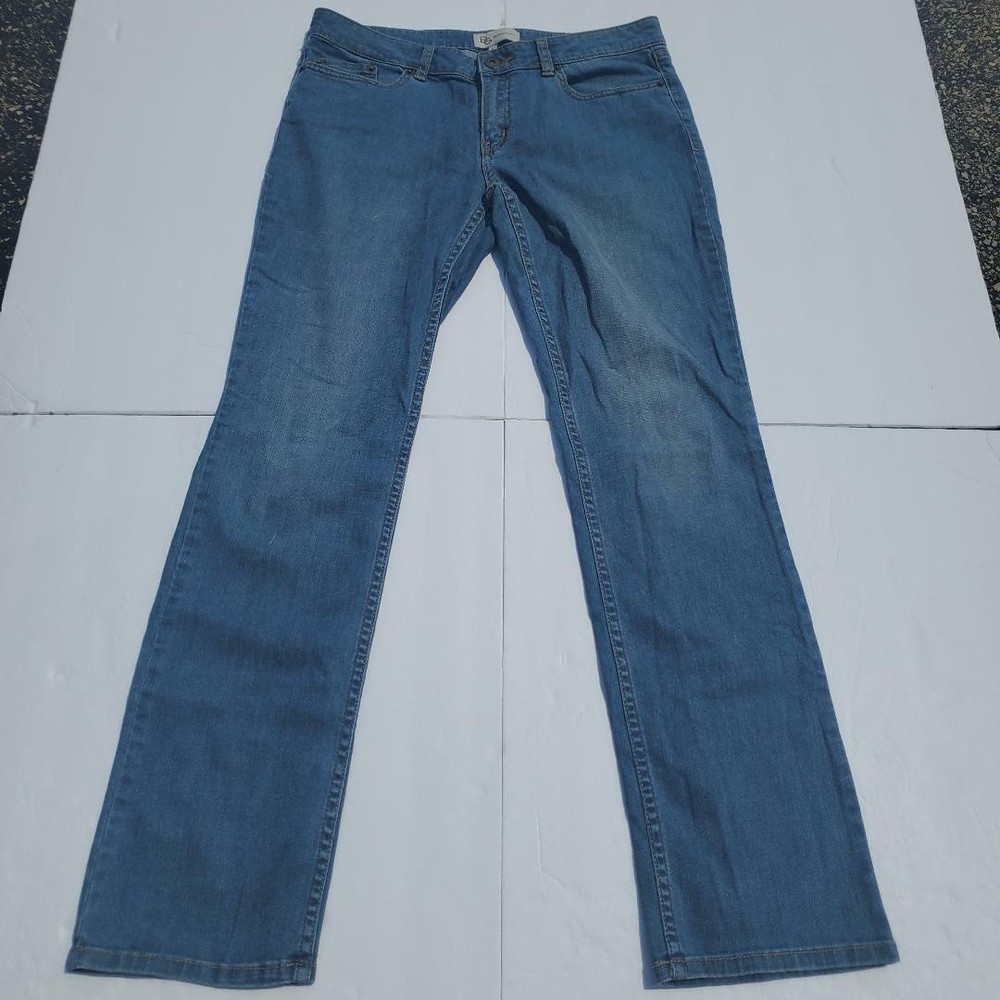 BCBGeneration Womens Straight Leg Medium Wash Denim Stretch Blue Jeans Size 30
